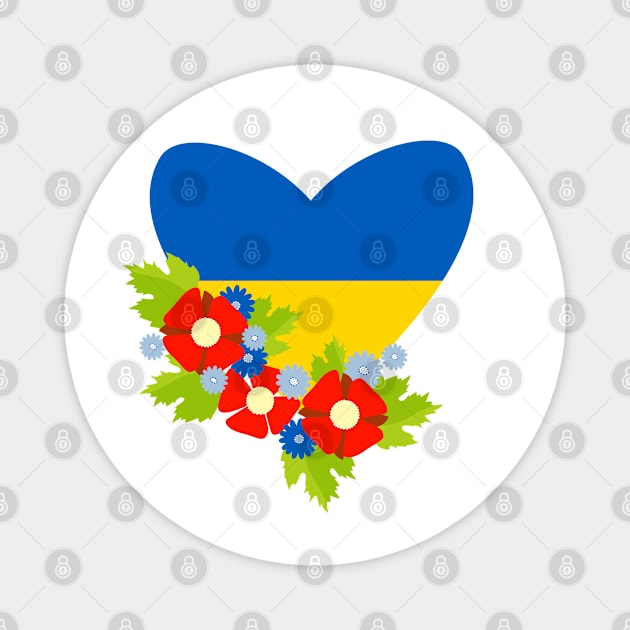 Ukraine Support - Ukraine Flag - Stand with Ukraine Magnet by Fashion planet